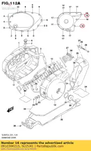 suzuki 0910306215 parafuso, roda dentada, c - Lado inferior