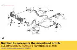 Aqui você pode pedir o comp. Tubo, l. Mangueira de óleo em Honda , com o número da peça 15660MCWD02: