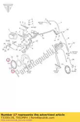 Qui puoi ordinare bullone rhhf m5 x 12 incapsula da Triumph , con numero parte T3330178: