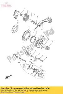 yamaha 2ADE56500000 ensemble de pignon de ralenti - La partie au fond