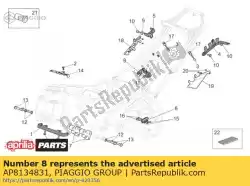 Here you can order the plate from Piaggio Group, with part number AP8134831: