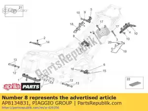 Piaggio Group AP8134831 plate - Bottom side