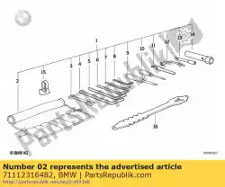 Qui puoi ordinare borsa degli attrezzi da BMW , con numero parte 71112316482: