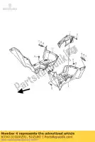 6334131G00291, Suzuki, garde-boue, footr suzuki lt a ax kingquad x 700 44, Nouveau