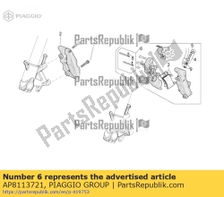 Aprilia AP8113721, Pino + pino dividido, OEM: Aprilia AP8113721