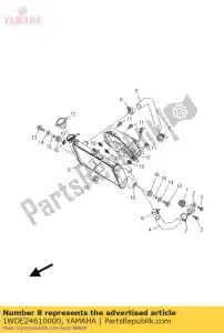 yamaha 1WDE24610000 radiator comp - Onderkant