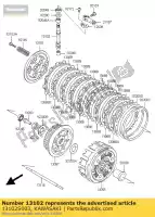 13102S003, Kawasaki, lanzamiento-comp-embrague ksf400-a1 kawasaki kfx 400 2004 2005 2006, Nuevo