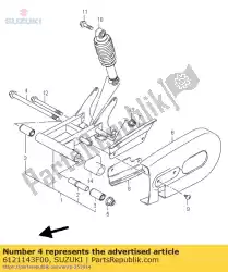 Qui puoi ordinare albero, rr swgarm da Suzuki , con numero parte 6121143F00: