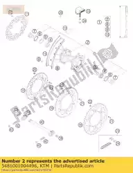 Qui puoi ordinare mozzo posteriore cpl. Oro 03 da KTM , con numero parte 5481001004496: