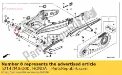 Aqui você pode pedir o colarinho, r. Distância do pivô em Honda , com o número da peça 52142MJED00: