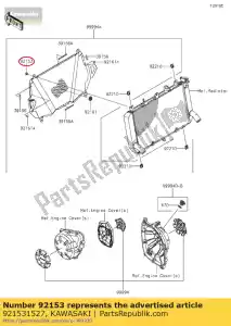 kawasaki 921531527 bolt,socket,6x10 vn900c7f - Bottom side