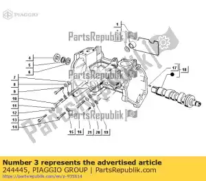 Piaggio Group 244445 distanziatore - Il fondo