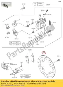 kawasaki 410800712 01 disque, frein - La partie au fond