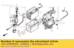 Here you can order the cover a, battery terminal from Honda, with part number 32414MM9000: