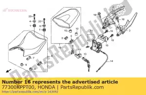 honda 77300KPPT00 comp. assento, garupa - Lado inferior