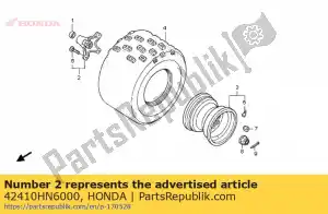 honda 42410HN6000 hub comp., rr. roda - Lado inferior