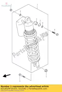 Suzuki 6210029F10163 conjunto absorvedor, r - Lado inferior