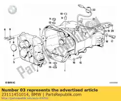 Ici, vous pouvez commander le guide d'huile auprès de BMW , avec le numéro de pièce 23111451014: