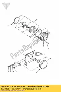 triumph T2700355 faro e cerchioni lh - Il fondo