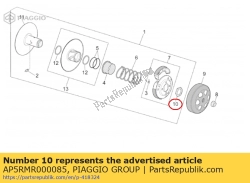 Aprilia AP5RMR000085, Nuss, OEM: Aprilia AP5RMR000085