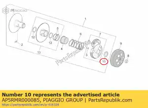Piaggio Group AP5RMR000085 moer - Onderkant