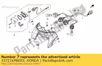 33721KPB003, Honda, lens,license honda nt deauville va nsa dn01 a v nt700v nt700va nsa700a 700 , New
