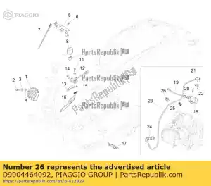 Piaggio Group D9004464092 zacisk w??a - Dół