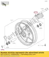 921520474, Kawasaki, collar, eje fr, l = 10.5 zr1000b7 kawasaki  klz z 750 1000 2007 2008 2009 2011 2012 2013 2014 2015 2016 2017 2018 2019 2020 2021, Nuevo