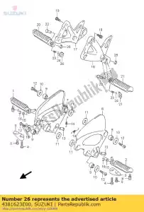 suzuki 4381623E00 prato, garfo f - Lado inferior