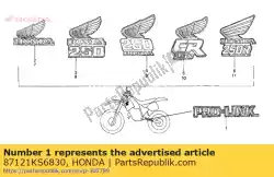 Tutaj możesz zamówić znak, wahacz od Honda , z numerem części 87121KS6830: