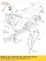 50307140000, KTM, seat sx 2001r ktm exc sx sxs 125 250 380 400 520 540 2001, Nowy