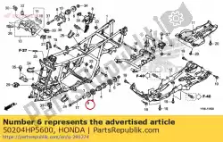 Aquí puede pedir goma c, montaje de Honda , con el número de pieza 50204HP5600: