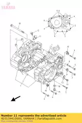 Aqui você pode pedir o suporte, cabo de embreagem em Yamaha , com o número da peça 4D3154410000: