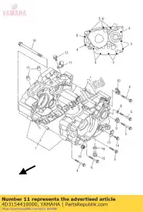 yamaha 4D3154410000 houder, koppelingskabel - Onderkant