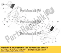 897639, Piaggio Group, Niedoko?czony prawy kana? moto-guzzi stelvio zgulze00, zgulzg00, zgulzu01 1200 2011 2016 2017, Nowy