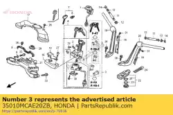 Here you can order the no description available at the moment from Honda, with part number 35010MCAE20ZB: