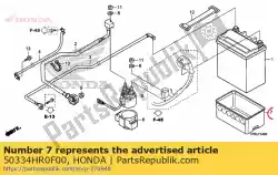 Aquí puede pedir goma, batería de Honda , con el número de pieza 50334HR0F00: