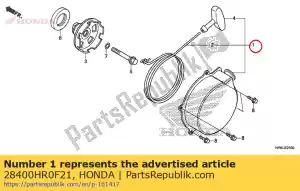 Honda 28400HR0F21 starter assy., recoil - Bottom side