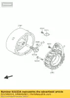 92154S014, Kawasaki, bullone kawasaki klv 1000, Nuovo