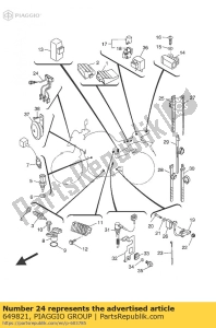 aprilia 649821 tornillo - Lado inferior