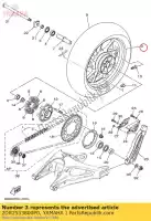 2DR2533800P0, Yamaha, Odlewane ko?o, ty? yamaha  mt 660 690 700 850 900 2015 2016 2017 2018 2019 2020 2021, Nowy