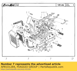 Aprilia AP8101284, Unterlegscheibe 22x30, OEM: Aprilia AP8101284