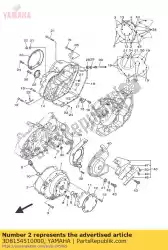 Aqui você pode pedir o junta, tampa do cárter 1 em Yamaha , com o número da peça 3D8154510000: