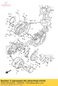 yamaha 3D8154510000 junta, tampa do cárter 1 - Lado inferior