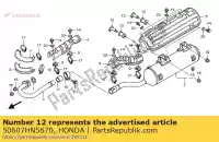 50607HN5670, Honda, parafuso, silenciador mt honda trx350fe fourtrax rancher 4x4 es trx400fa at 350 400 , Novo