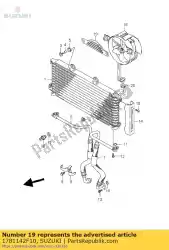 Qui puoi ordinare protezione, radiatore olio da Suzuki , con numero parte 1781142F10: