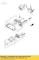 3571038B30, Suzuki, lampe, combi arrière suzuki vs intruder glp glf vs1400glpf vs1400glp 1400 , Nouveau