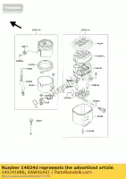 140241886, Kawasaki, couvercle, boîtier pilote, intérieur en500-a1 kawasaki en 500 1990 1992 1993, Nouveau