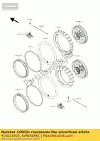 410021805, Kawasaki, tire,rr,110/90-19 62m kawasaki kx  h kx250 250 , New