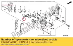 Here you can order the piston, 22x39 from Honda, with part number 43207MAJG41: